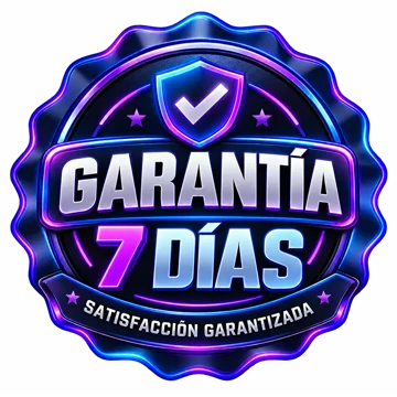 Sello: garantía de 7 días, satisfacción garantizada